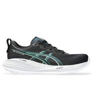 NEW ASICS men's gel-cumulus 27 running shoes in black/lucid yellow